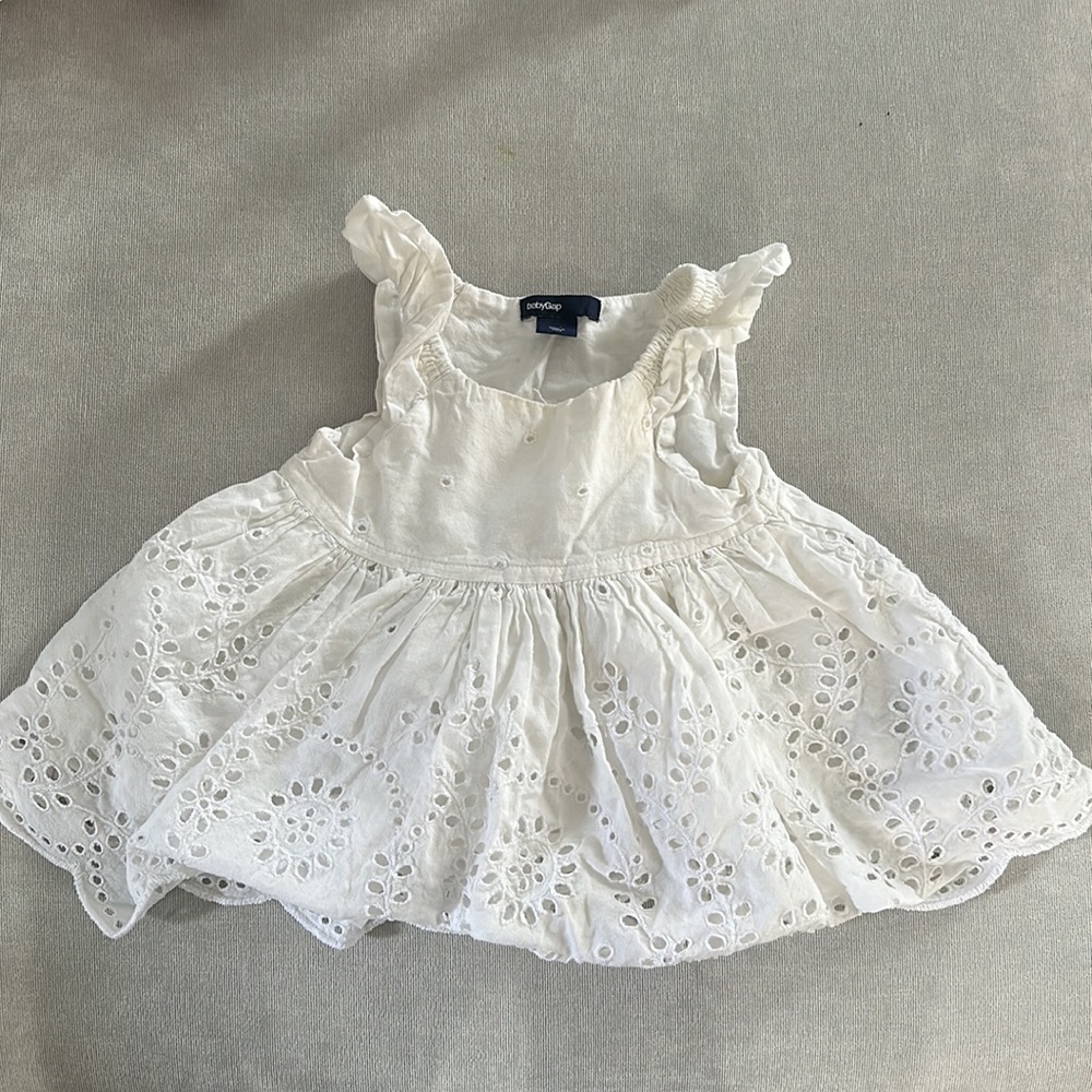 Baby Gap white eyelet dress